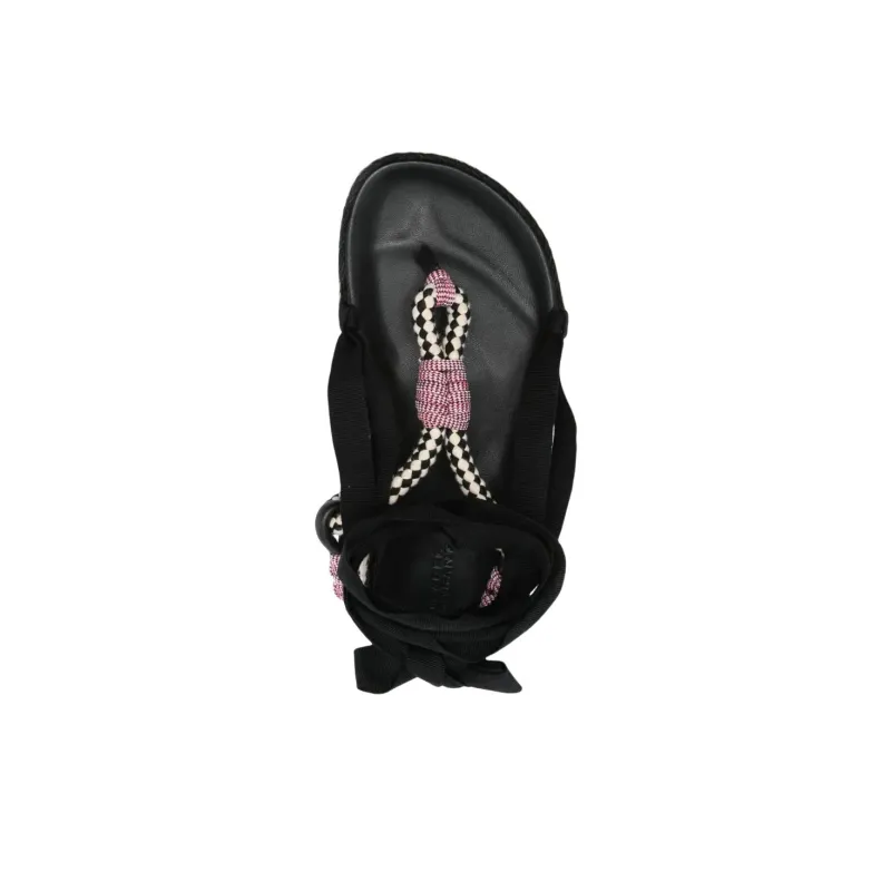 ISABEL MARANT Gypsa One Strap Sandals Women's Black-3
