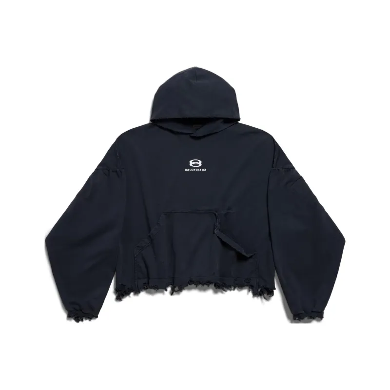 Balenciaga FW23 Sweatshirt Loose Fit Style Unisex Black-0