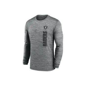 Nike Las Vegas Raiders Sideline Velocity Men's Nike Dri FIT Nfl Long Sleeve T Shirt
