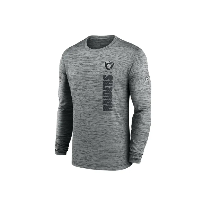 Nike Las Vegas Raiders Sideline Velocity Men's Nike Dri FIT Nfl Long Sleeve T Shirt-0