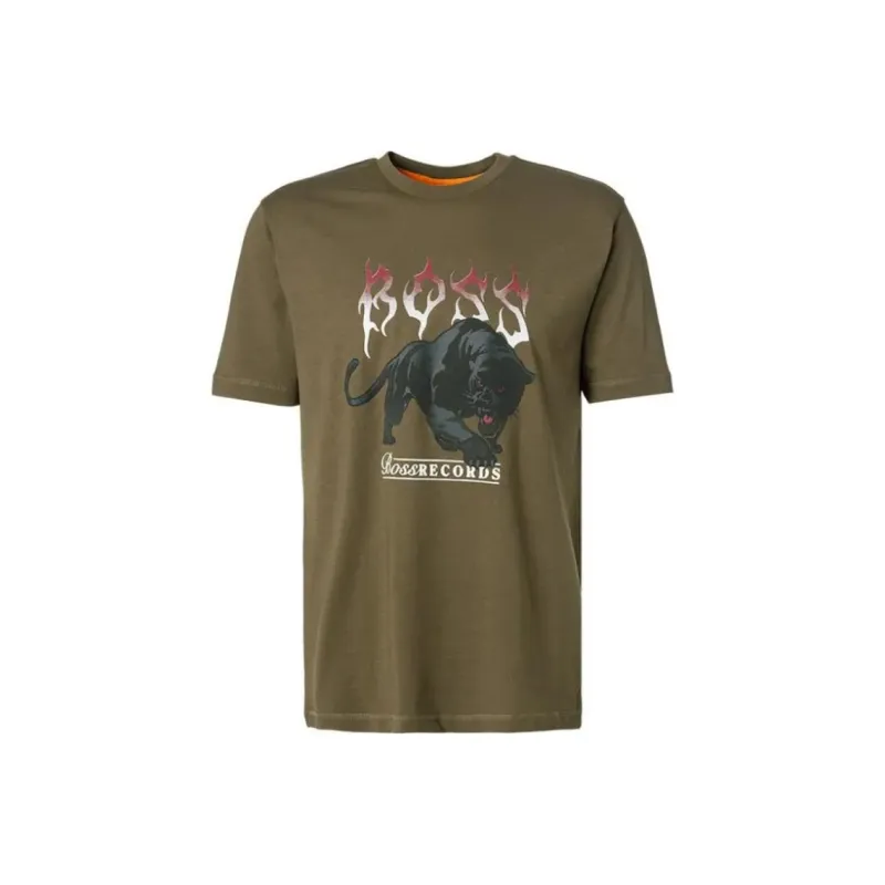 HUGO BOSS T Shirts Men Khaki-0