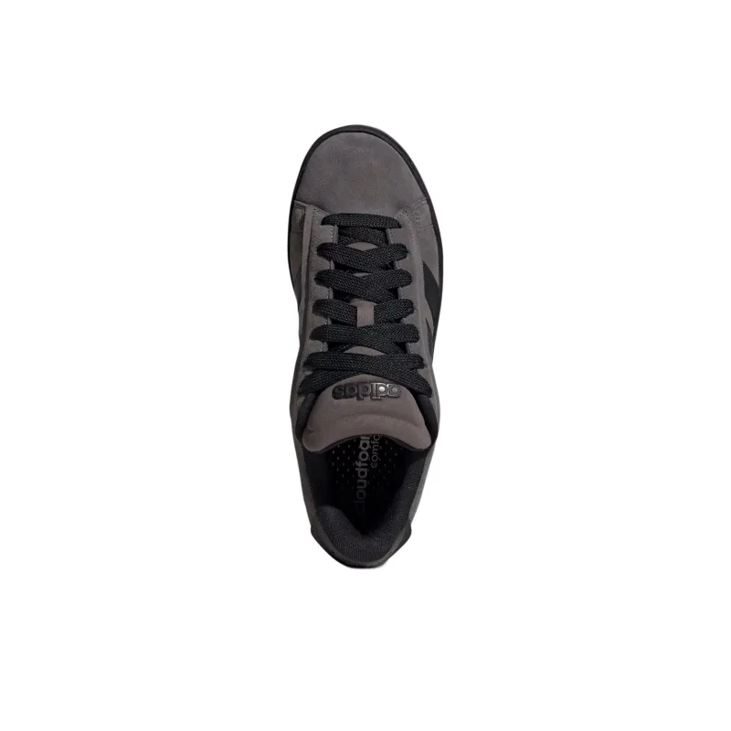 Adidas GRAND COURT ALPHA Anti Slip Wear Resistant Low Top Skateboard Shoes Men's Gray-4