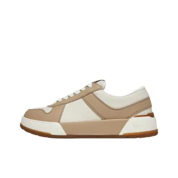 MaxMara Low Top Skateboard Shoes Women's White Brown