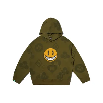 MAKE HAPPINESS Sweatshirts Men Army Green
