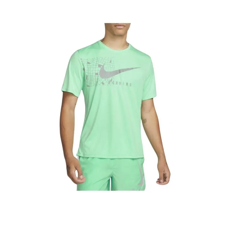 Nike Dri FIT Uv Run Division ' Glow' T shirt-0