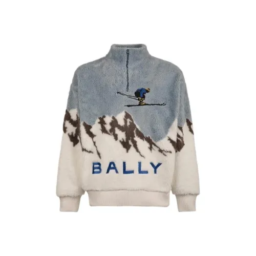 BALLY SS24 sweatshirt AQABA Men's Light Blue