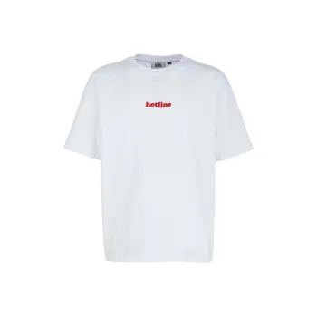 GCDS Hotline Embroidered Oversized T Shirt