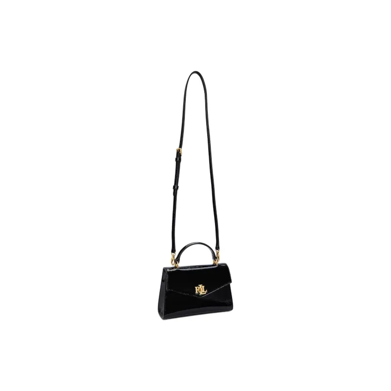 LAUREN RALPH LAUREN Natural Leather One Shoulder Handbag Trumpets Women's Black-1