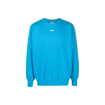 AUTRY Logo Flocked Crewneck Sweatshirt
