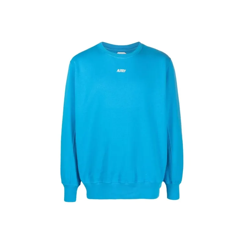 AUTRY Logo flocked Cotton Sweatshirt-0