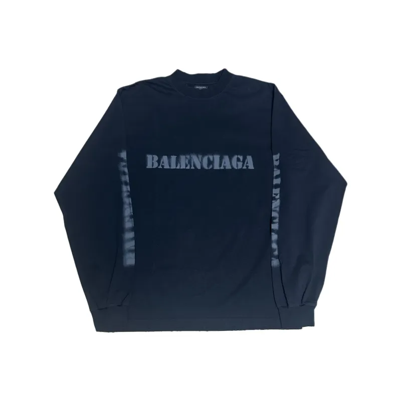 Balenciaga SS24 T-Shirt Regular Fit Unisex Navy-0