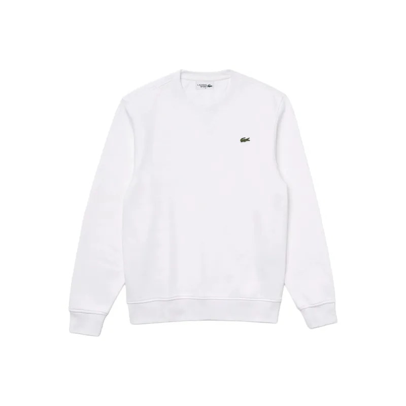 LACOSTE Sport Cotton Blend Fleece Sweatshirt Men's White-0
