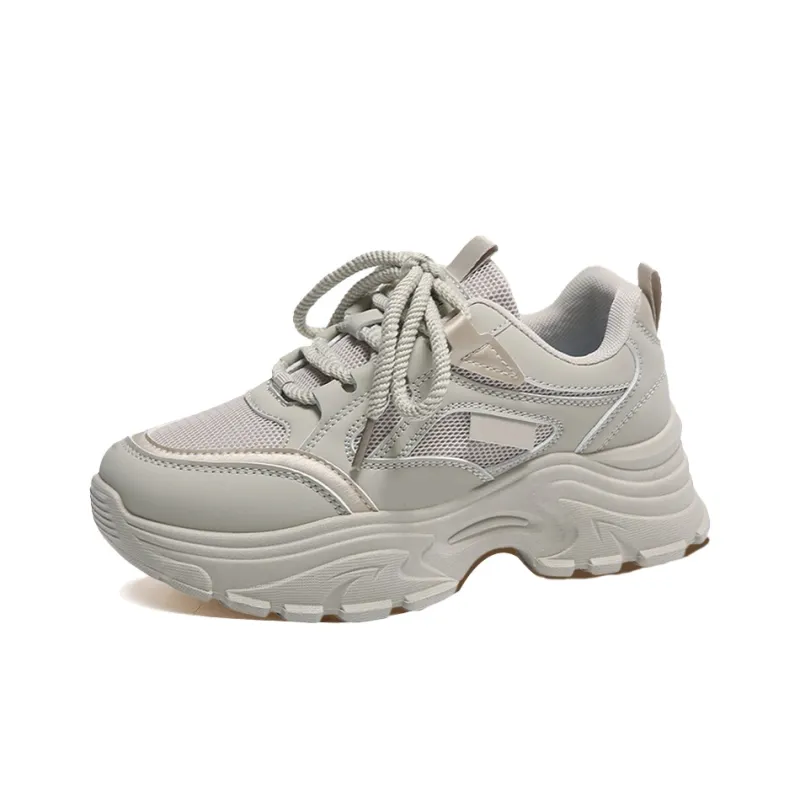 Budding Bear Anti-Slip Wear-Resistant Breathable Height Increasing Lightweight Low-Top Chunky Sneakers Women's Box-23