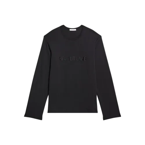 Helmut Calvin Logo Embroidered Long Sleeved T Shirt