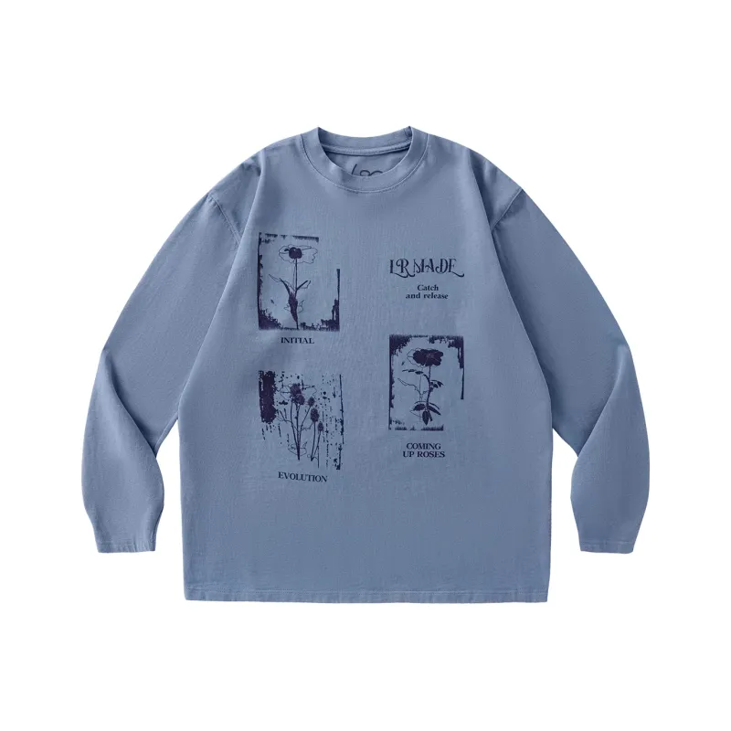 LR MADE Floral Evolution Digital Print T-Shirt Unisex-2