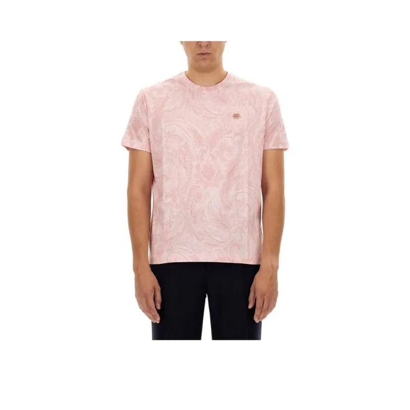ETRO Paisley Print Crewneck T Shirt-0