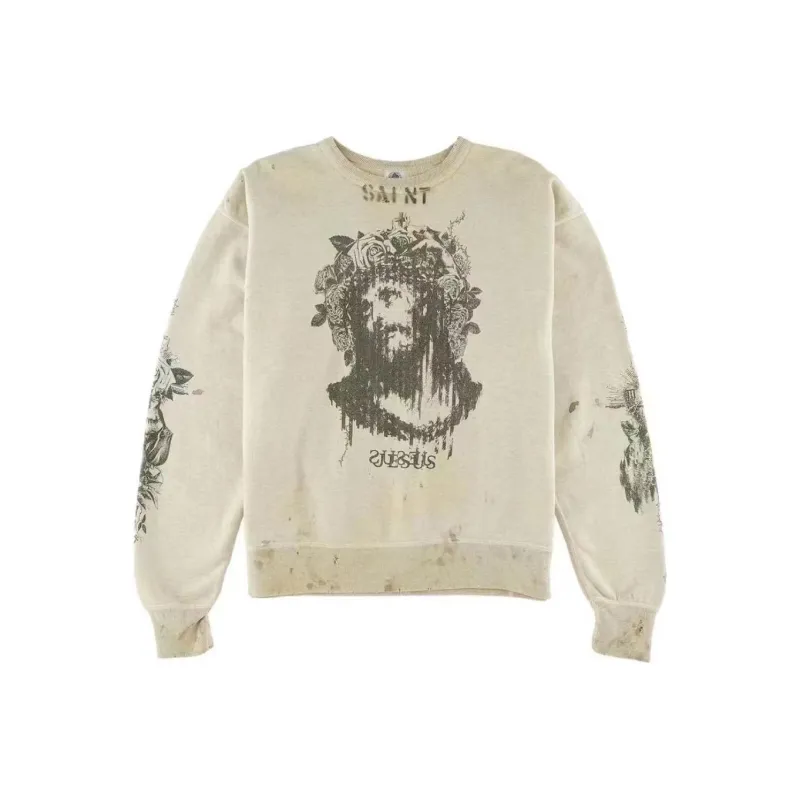 SAINT Mxxxxxx Jesus Crewneck-0