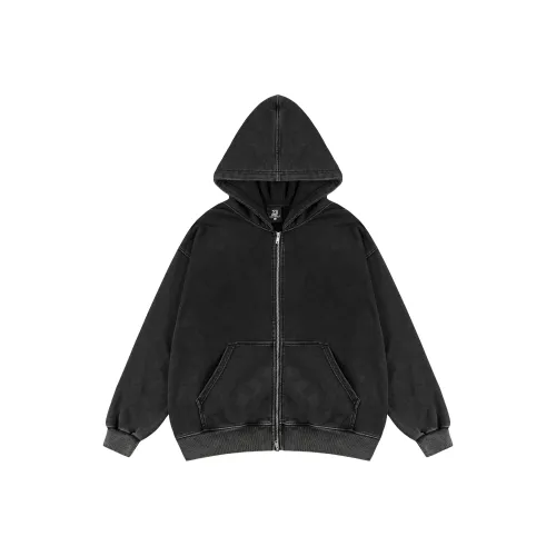 XINYINSU 24FW Sweatshirt Unisex Washed Black