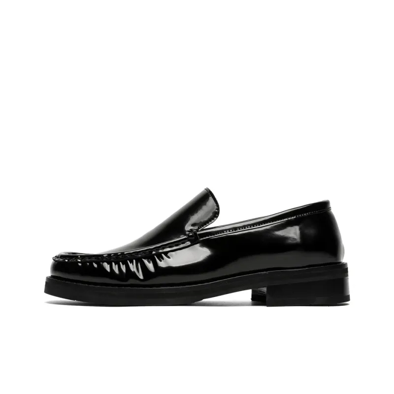 WEISHIBANGWEI Loafers Men's Black-0