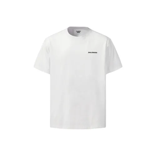 SALOMON UNI T Shirt Unisex White