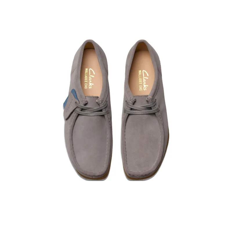 Clarks Wallabee EVO Abrasion Resistant Low Top Casual Shoes Women's Dark Gray-3