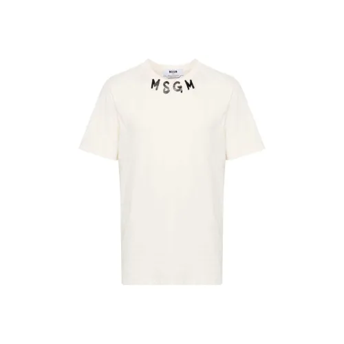 MSGM Logo print T shirt