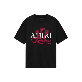 AMIRI T-Shirts Men Black Red