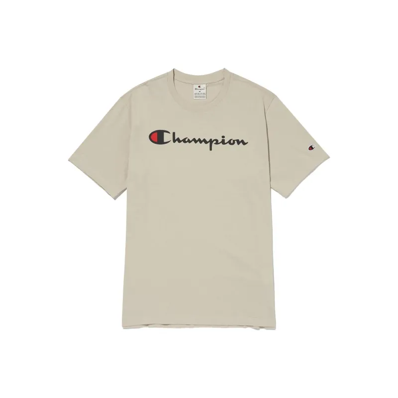 Champion T Shirts Unisex Beige-0