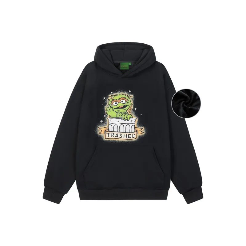 SESAME STREET Sweatshirt Thickened And Fleece Lined Unisex-3