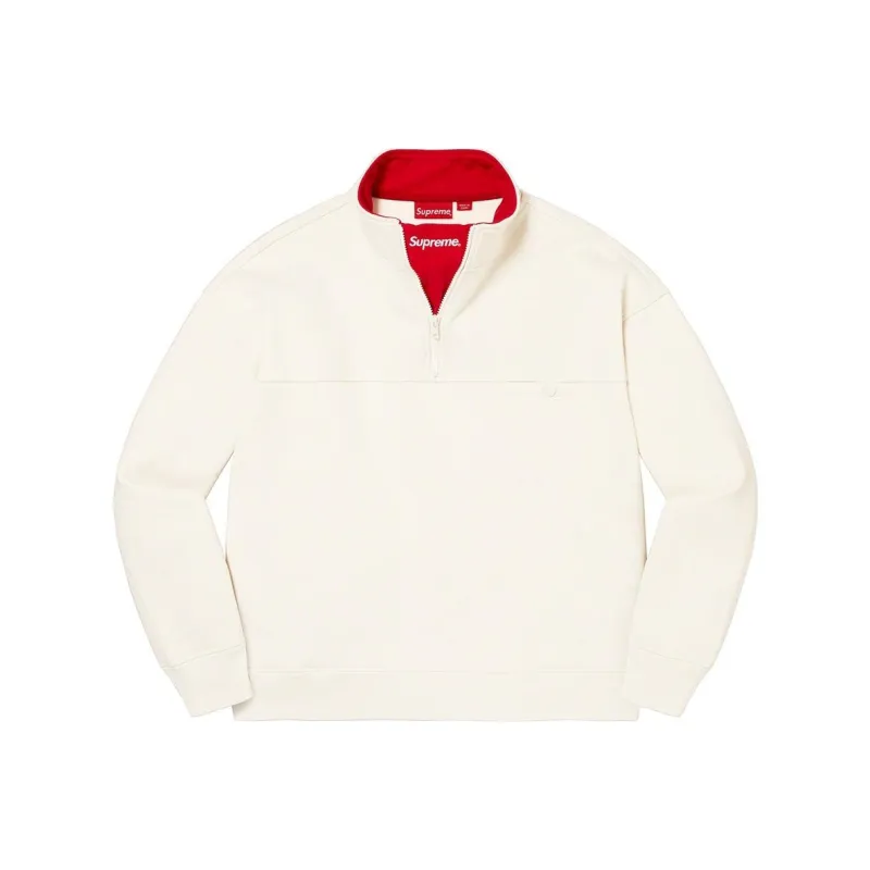 Supreme Washed Half Zip Pullover-2