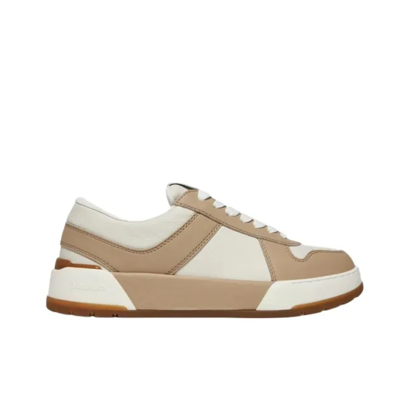 MaxMara Low Top Skateboard Shoes Women's White Brown-1