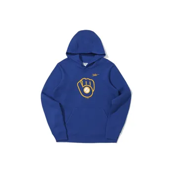 Nike Milwaukee Brewers Cooperstown Logo Club Men's Nike Mlb Pullover Hoodie