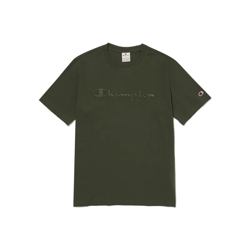 Champion T Shirts Unisex Khaki-0