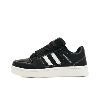 Circle Small Low Top Skateboard Shoes Unisex Black