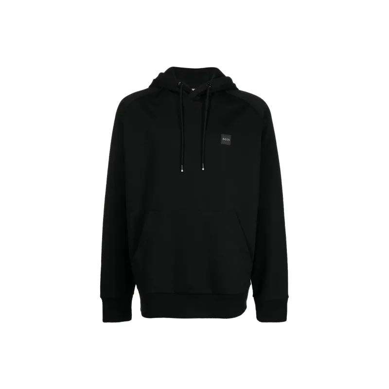 Boss Chest Logo patch Detail Hoodie-0