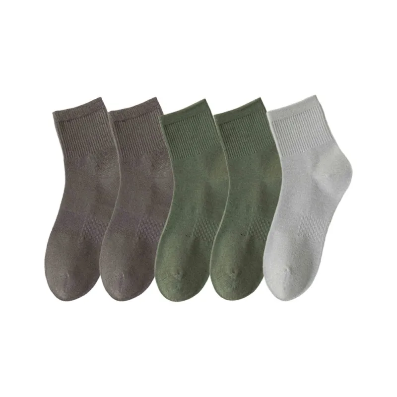 MIIOW Mid Calf Socks Women's 5 Pack-15