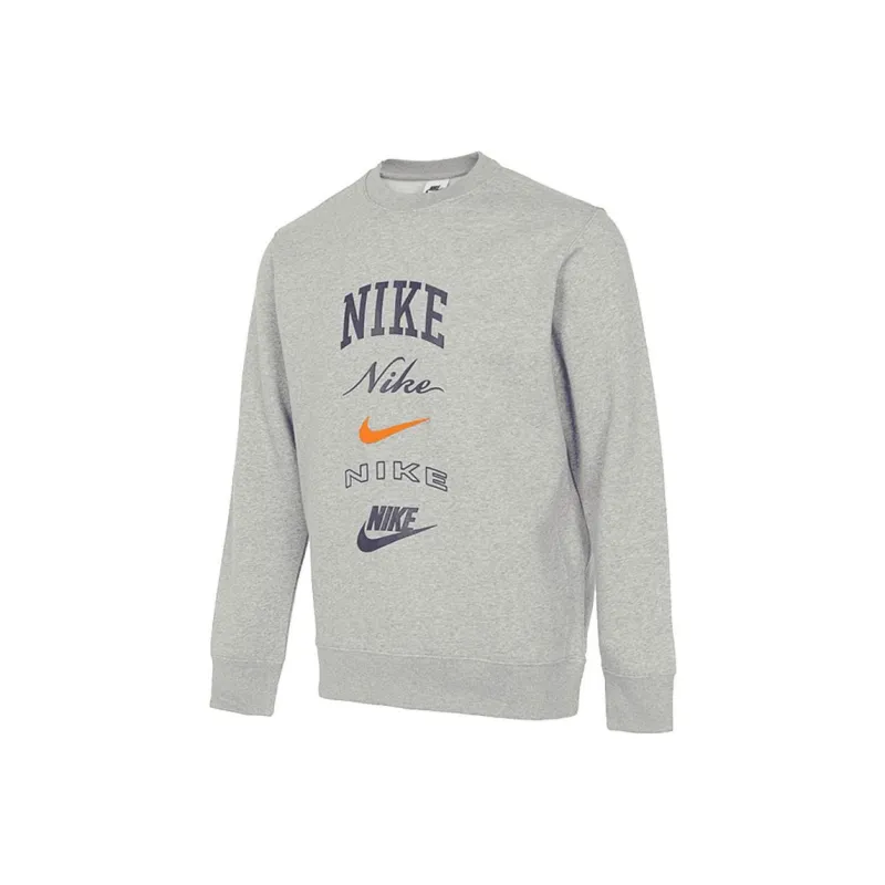 Nike Club Fleece Sweatshirt Men's Gray-0