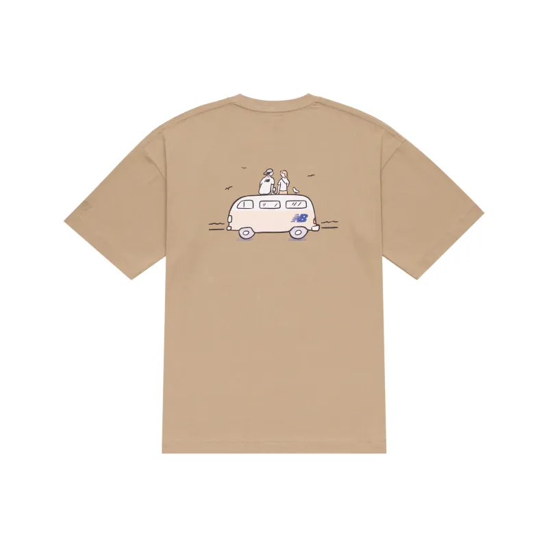 New Balance x PK SHEJISHILIANMINGKUAN T Shirt Unisex Khaki-0