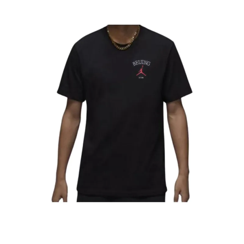 Jordan T Shirts Men Black-0