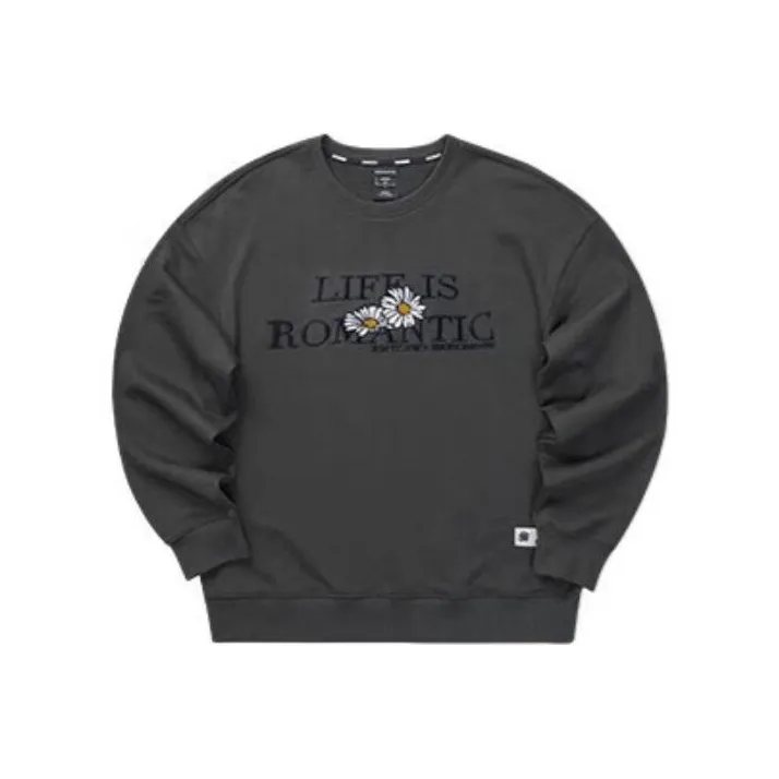 Skechers Skechers X Romantic Crown Co-branded Series Sweatshirt Unisex Oyster Black-0