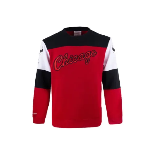 Mitchell Ness Sweatshirts Men Burgundy