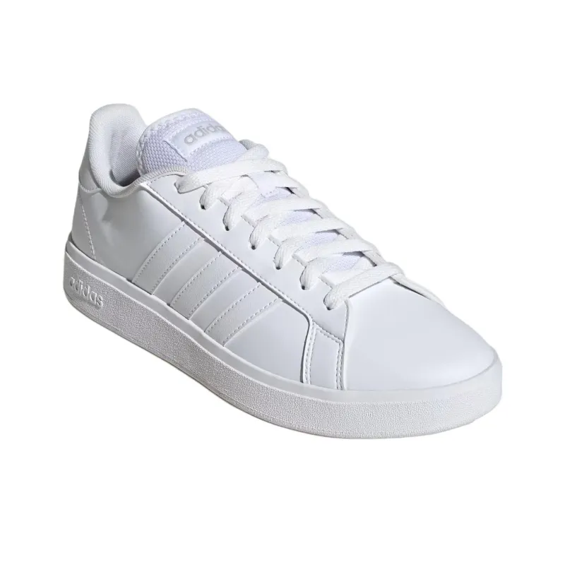 Adidas GRAND COURT Anti Slip Wear Resistant Low Top Skateboard Shoes Men's White-2