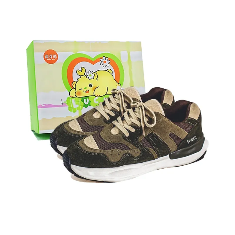 Budding Bear Slip Resistant, Abrasion Resistant, Lightweight, Height Increasing Low Top Casual Shoes Men's Box-0