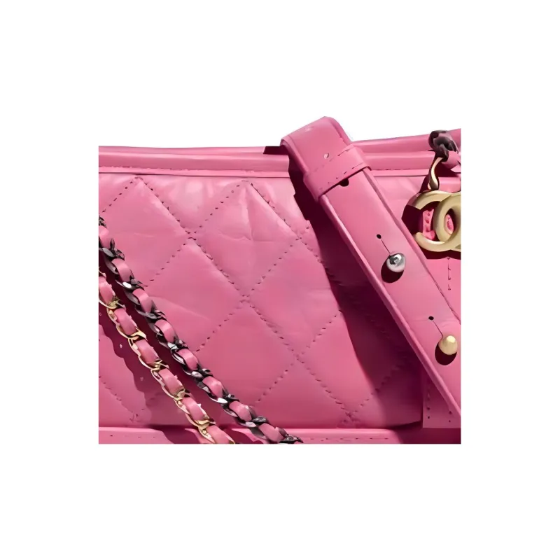 CHANEL Gabrielle Calfskin Hobo Bag, Handbag, Shoulder Bag, Crossbody Bag Medium Size Women's Pink-1