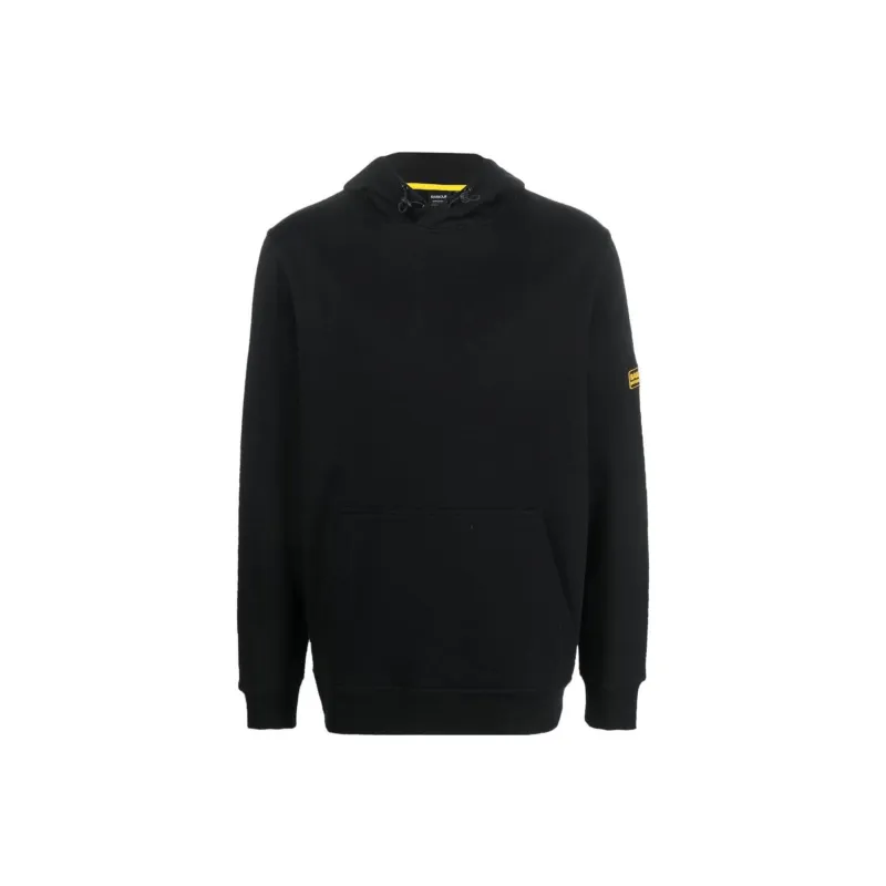 BARBOUR Logo Patch Long-Sleeved Hoodie-0