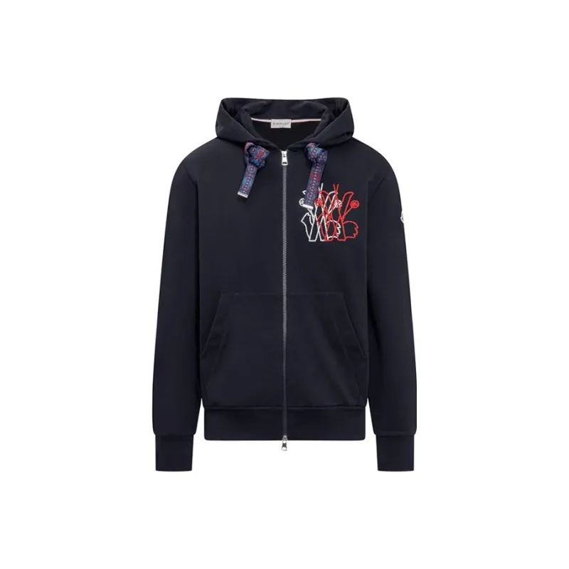 Moncler Sweatshirts Men Navy-0
