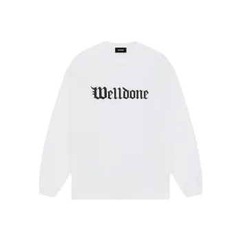 WE11DONE Logo print Long sleeve T shirt