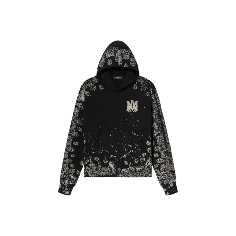 AMIRI Bandana Bleach All Over Hoodie-0
