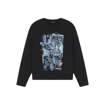WE11DONE Graphic Printed Crewneck Sweatshirt