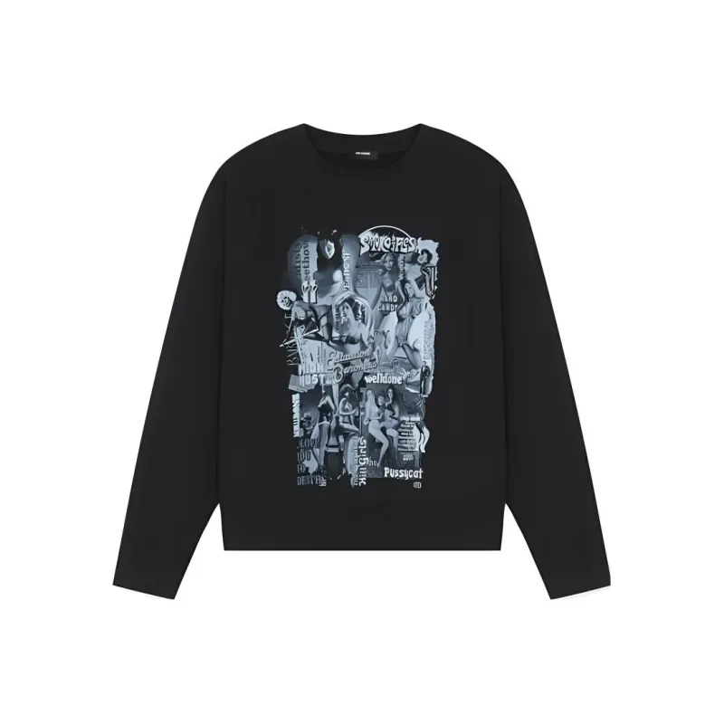 WE11DONE Graphic Printed Crewneck Sweatshirt-0